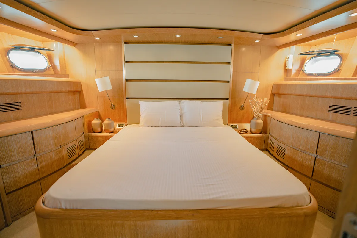 Luxury Motor Yacht, a motor yacht at Dubai Harbour, United Arab Emirates