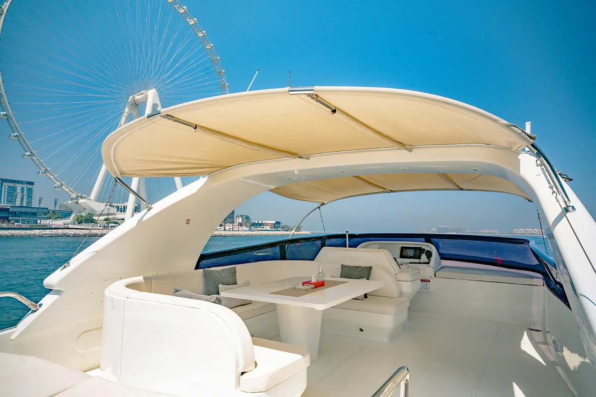 Luxury Motor Yacht, a motor yacht at Dubai Harbour, United Arab Emirates