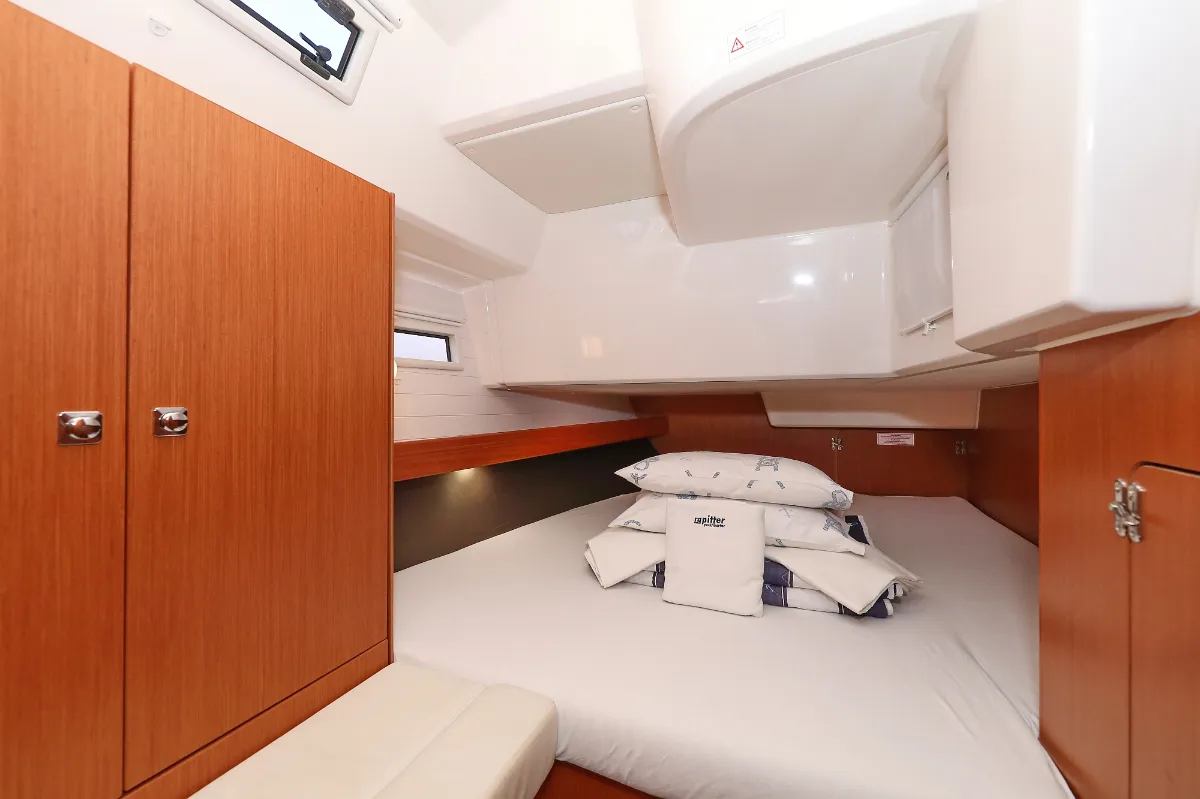 Cabin on Aquarius, a Bavaria Cruiser 41 sailboat at Grad Trogir, Croatia