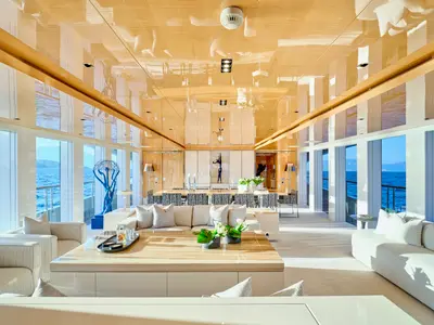 Salon of La Pellegrina 1, a Gulet Luxury Motor Yacht motor yacht at Athens, Greece
