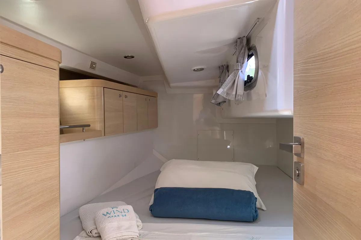 Cabin on AKANNI II, a Delta 41 sailboat at Paraty, Brazil