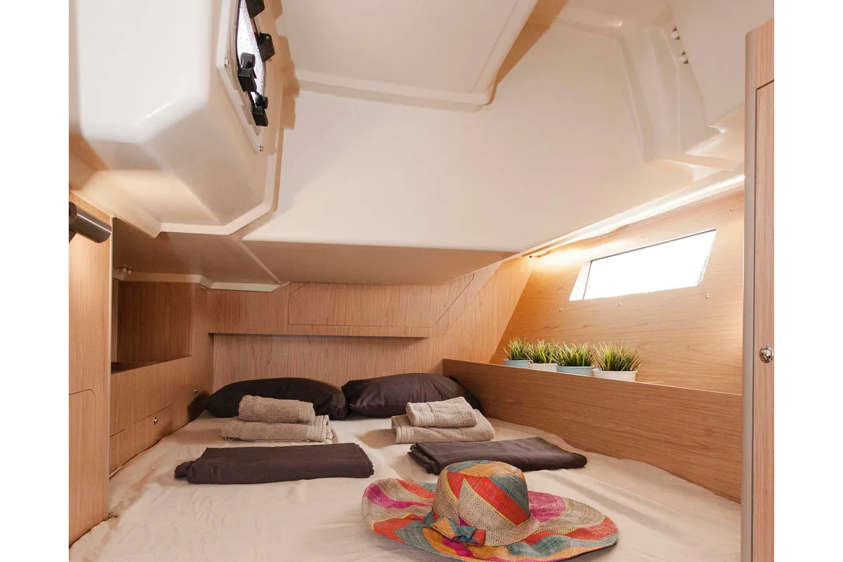 Cabin on King Crimson, a Beneteau Oceanis 41.1 sailboat at Municipal Unit of Lefkada, Greece