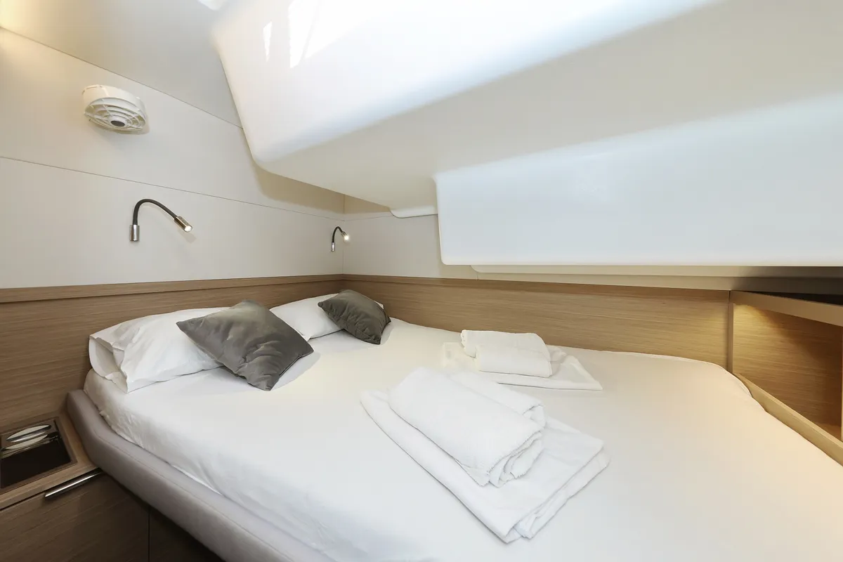 Cabin on APOLON, a Lagoon 51 catamaran at Sukošan, Croatia