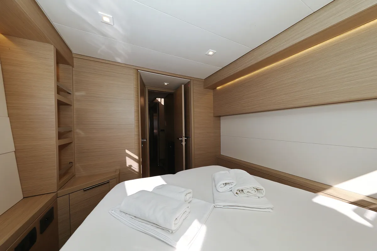 Cabin on APOLON, a Lagoon 51 catamaran at Sukošan, Croatia