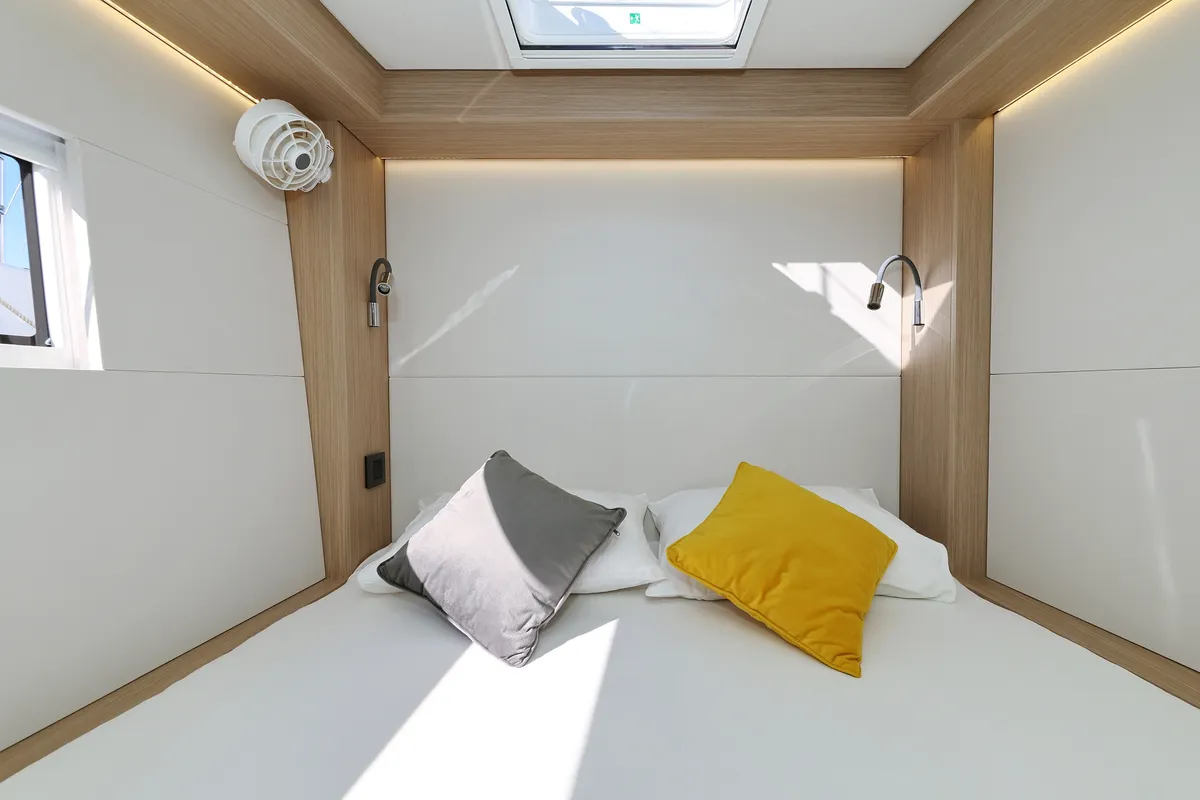 Cabin on APOLON, a Lagoon 51 catamaran at Sukošan, Croatia
