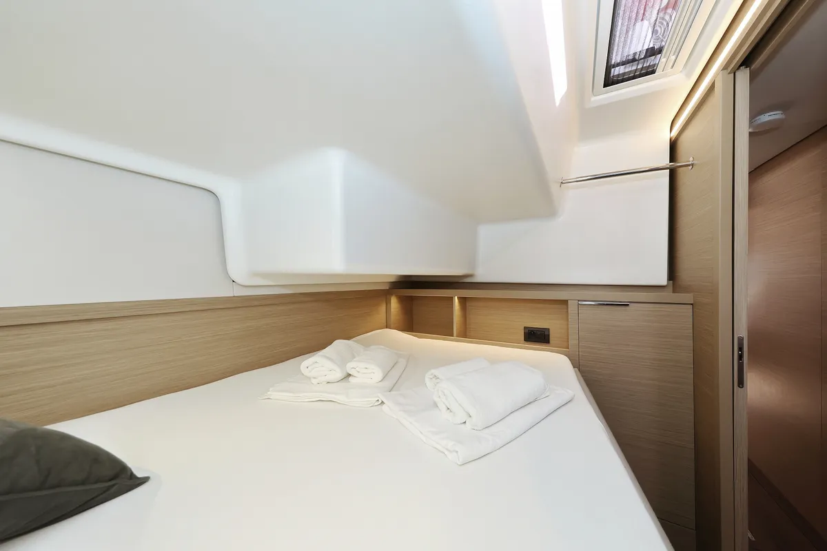 Cabin on APOLON, a Lagoon 51 catamaran at Sukošan, Croatia