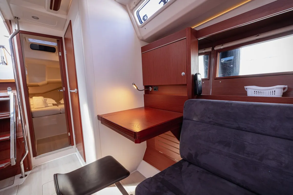 Salon of Diamond, a Hanse 455 sailboat at Seget Donji, Croatia