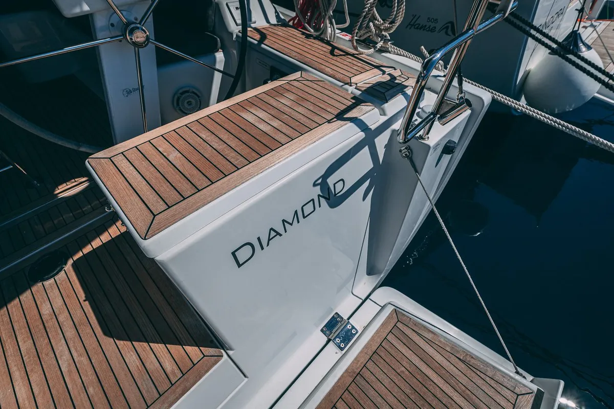 Diamond, a Hanse 455 sailboat at Seget Donji, Croatia