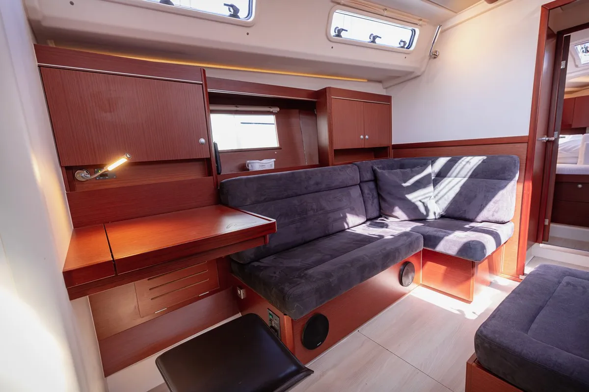 Salon of Diamond, a Hanse 455 sailboat at Seget Donji, Croatia