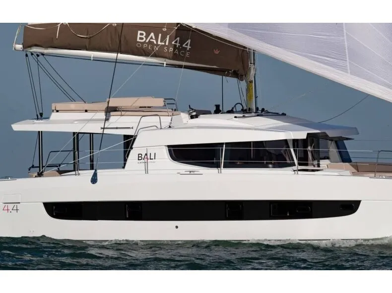 Exterior view of Nanann, a Bali 4.4 catamaran at Road Town, British Virgin Islands