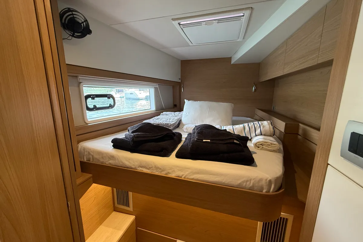 Cabin on Nanann, a Bali 4.4 catamaran at Road Town, British Virgin Islands