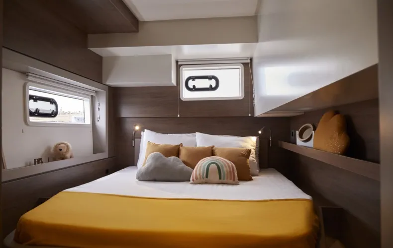 Cabin on Nanann, a Bali 4.4 catamaran at Road Town, British Virgin Islands