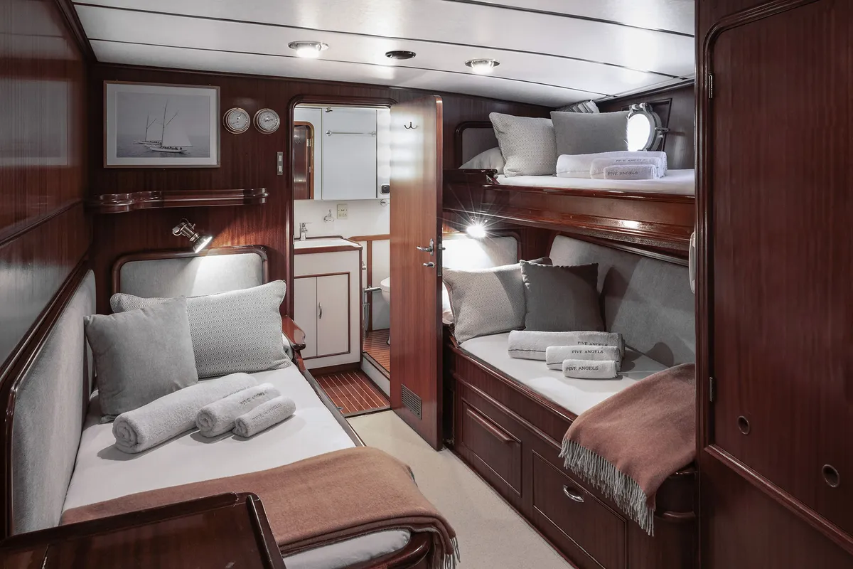 Cabin on Five Angels - Motor yacht, a Gulet Motoryacht motor yacht at Castellammare di Stabia, Italy