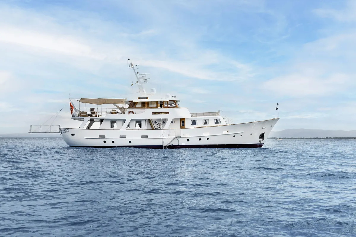 Exterior view of Five Angels - Motor yacht, a Gulet Motoryacht motor yacht at Castellammare di Stabia, Italy