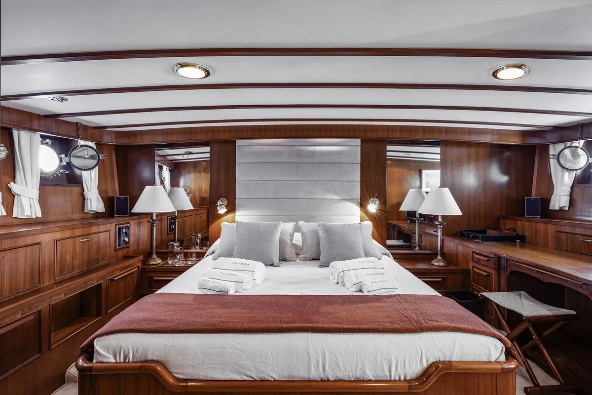 Cabin on Five Angels - Motor yacht, a Gulet Motoryacht motor yacht at Castellammare di Stabia, Italy