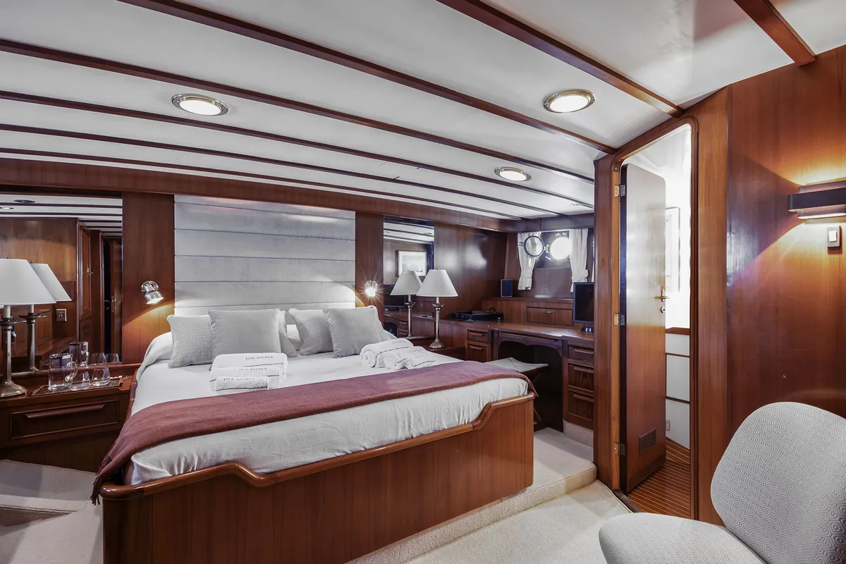 Cabin on Five Angels - Motor yacht, a Gulet Motoryacht motor yacht at Castellammare di Stabia, Italy