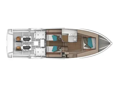 no_name, a Italia Yachts IY 43 Veloce motorboat at San Vincenzo, Italy