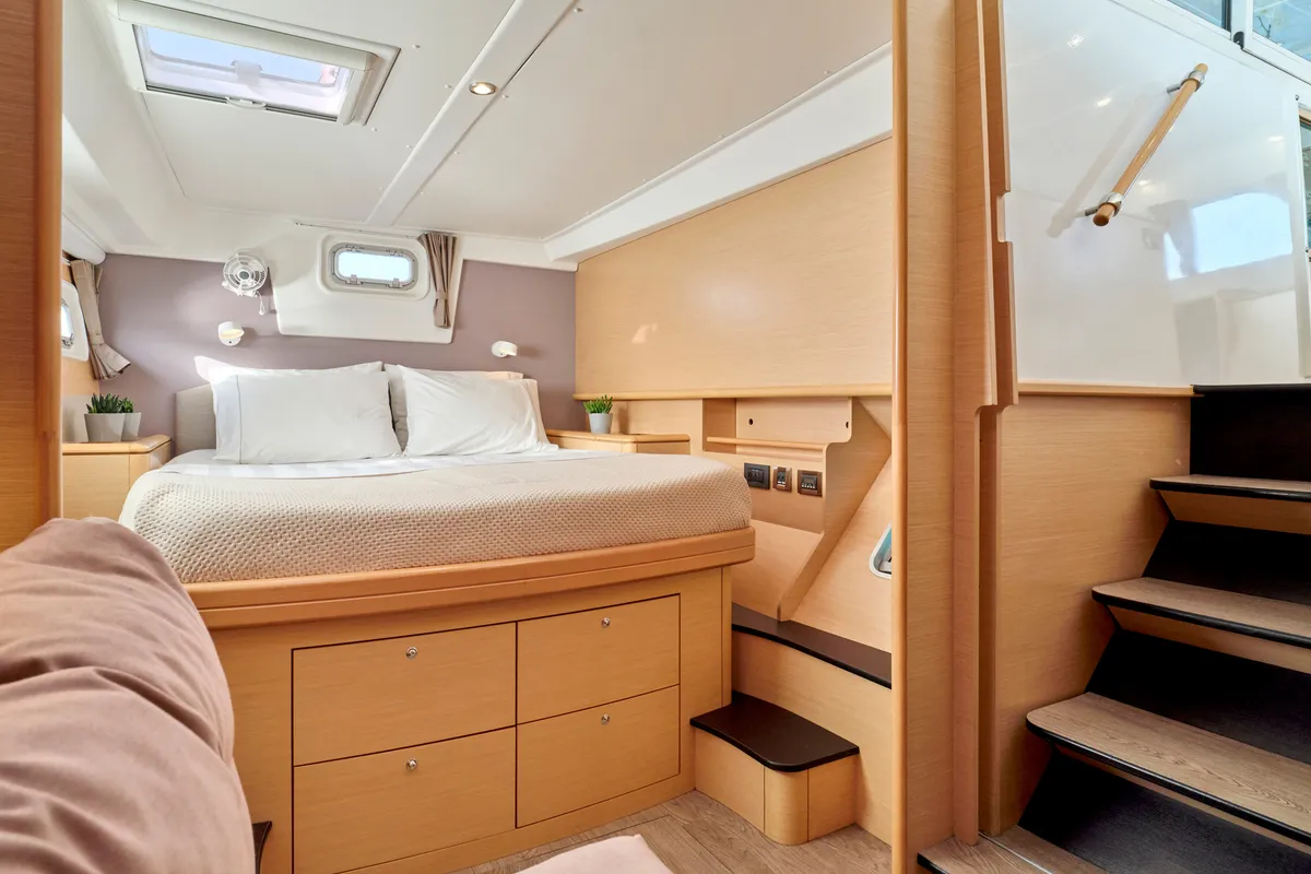 Cabin on SOPHIA, a Lagoon 50 catamaran at Nea Peramos, Greece