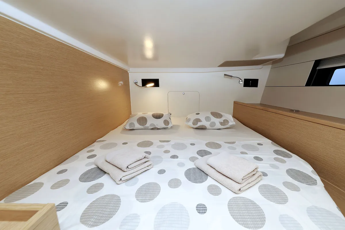 Cabin on Kontrari - OW, a Hanse 460 sailboat at Grad Biograd na Moru, Croatia
