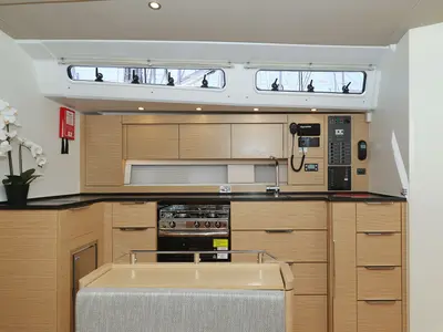Galley of Kontrari - OW, a Hanse 460 sailboat at Grad Biograd na Moru, Croatia