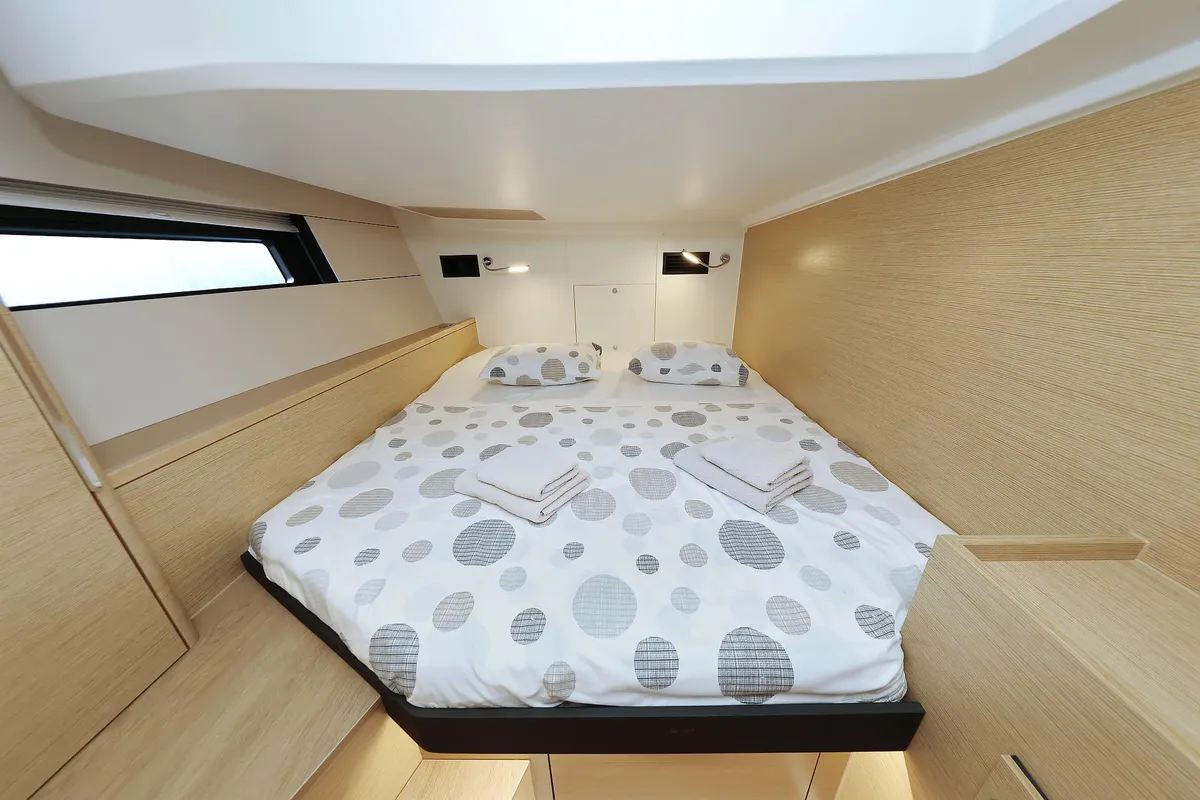 Cabin on Kontrari - OW, a Hanse 460 sailboat at Grad Biograd na Moru, Croatia