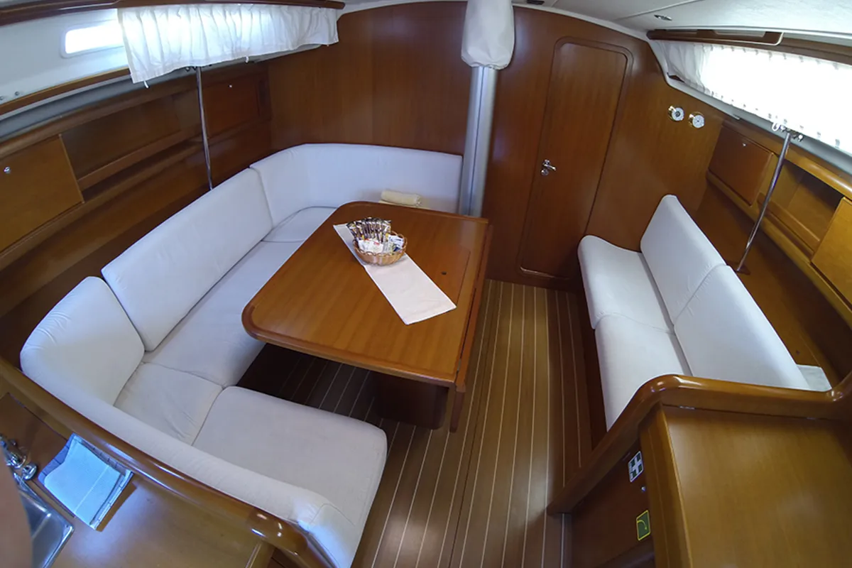 Salon of Pingala, a Grand Soleil 45 sailboat at Grad Šibenik, Croatia