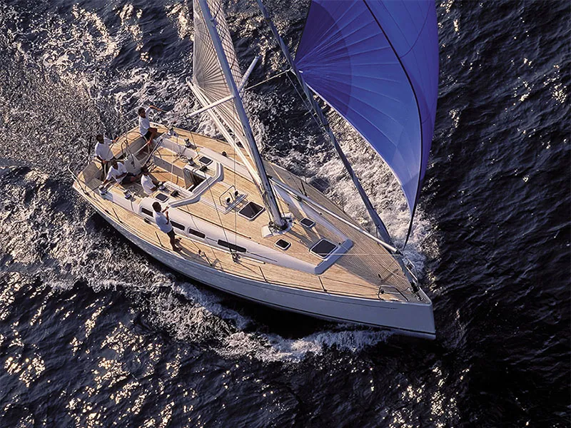 Exterior view of Pingala, a Grand Soleil 45 sailboat at Grad Šibenik, Croatia