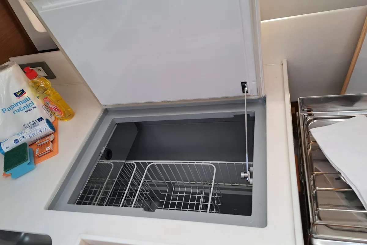 Galley of Mirrmurr, a Jeanneau Sun Odyssey 490 sailboat at Kaštela, Croatia