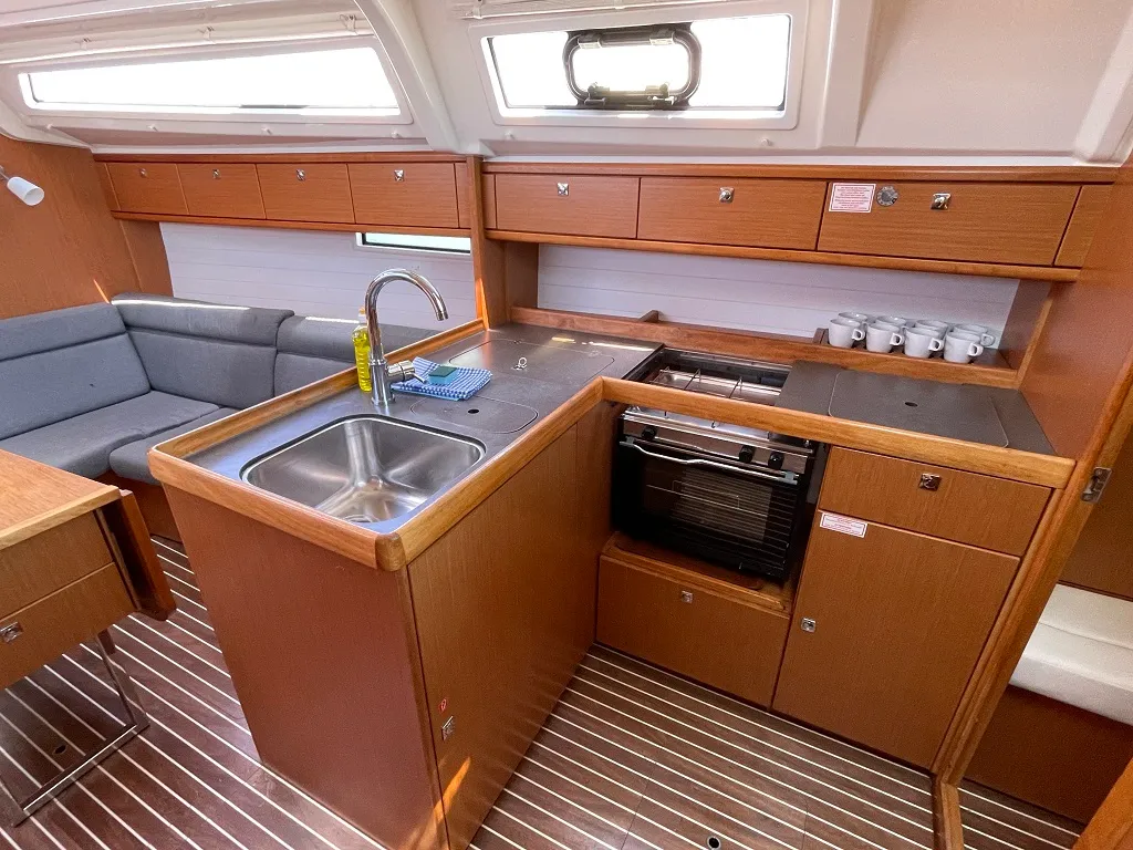 Galley of Julia, a Bavaria Cruiser 37 sailboat at Sukošan, Croatia