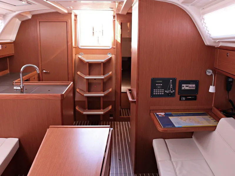 Salon of Julia, a Bavaria Cruiser 37 sailboat at Sukošan, Croatia