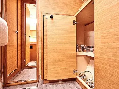Galley of Ziggy, a Elan Impression 45.1 sailboat at Grad Trogir, Croatia