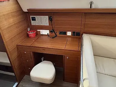 Salon of Ziggy, a Elan Impression 45.1 sailboat at Grad Trogir, Croatia