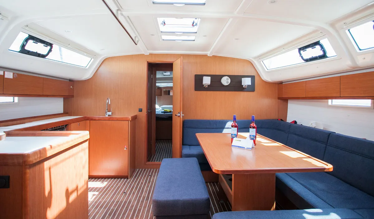 Salon of Fantasy, a Bavaria Cruiser 51 sailboat at Split, Croatia