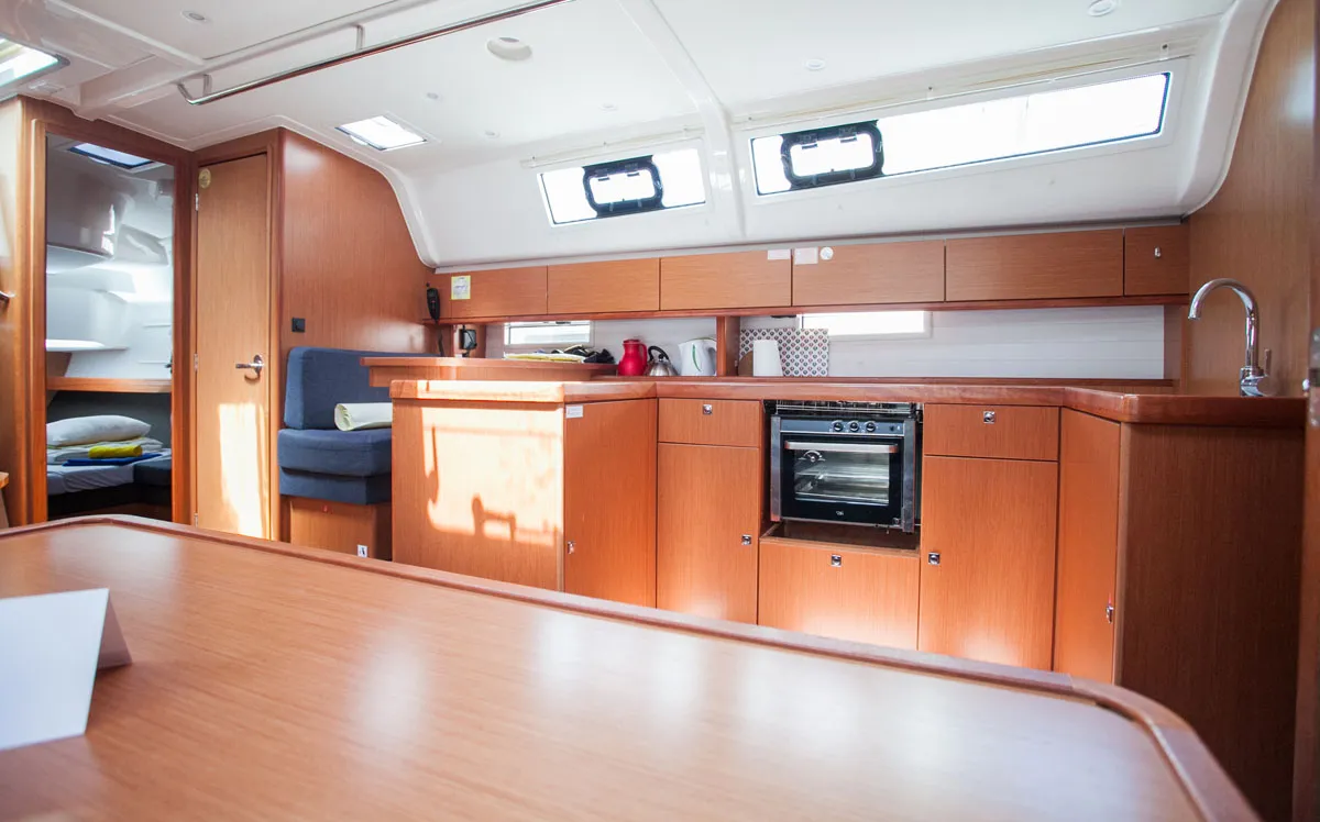 Galley of Fantasy, a Bavaria Cruiser 51 sailboat at Split, Croatia