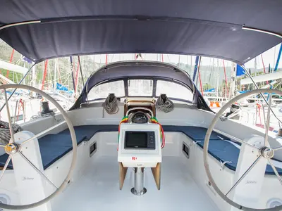 Galley of Fantasy, a Bavaria Cruiser 51 sailboat at Split, Croatia