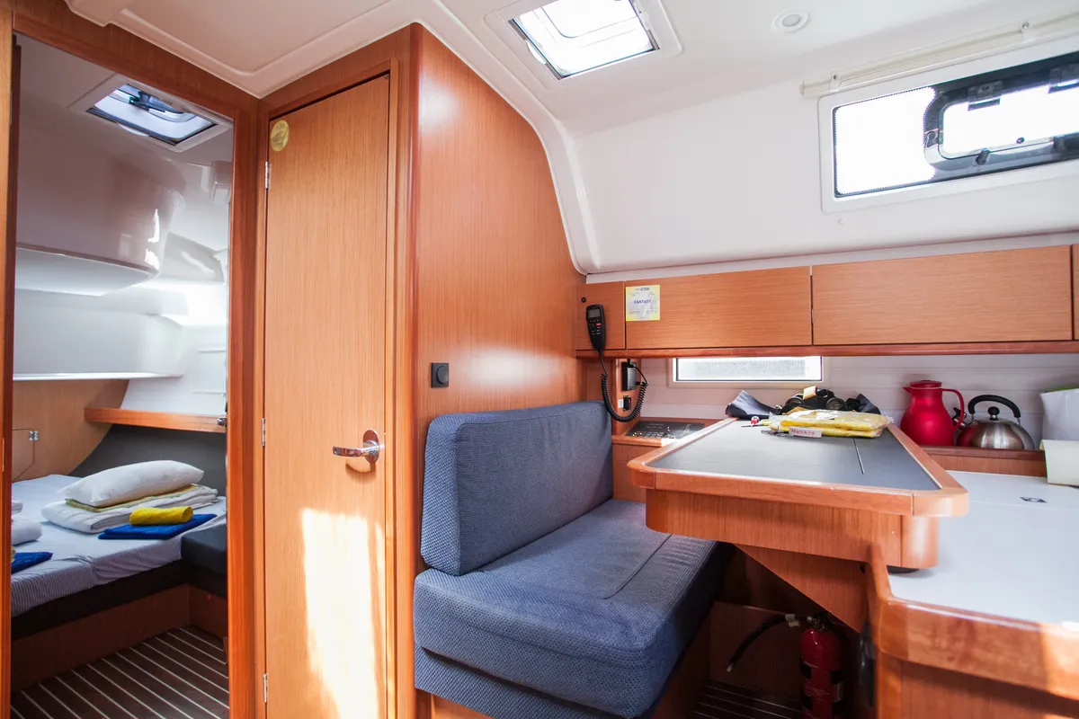 Salon of Fantasy, a Bavaria Cruiser 51 sailboat at Split, Croatia