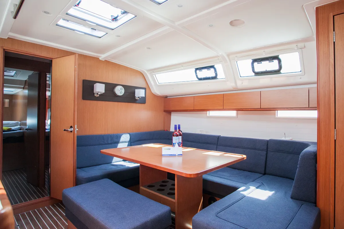 Salon of Fantasy, a Bavaria Cruiser 51 sailboat at Split, Croatia