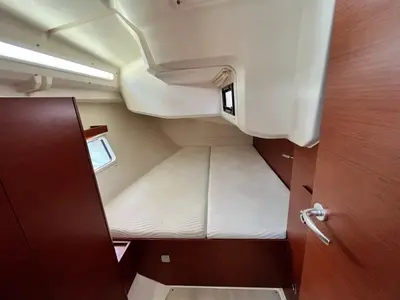 Cabin on Chrisama, a Hanse 418 sailboat at Kavala, Greece