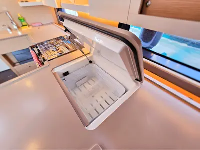 Galley of Presto, a Dufour 44 sailboat at Kaštela, Croatia