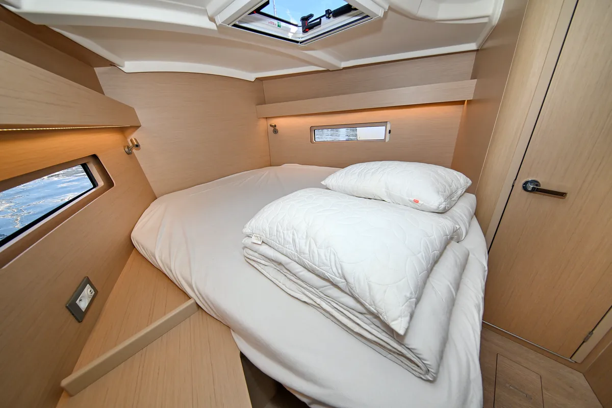 Cabin on Orion, a Beneteau Oceanis 40.1 sailboat at Zadar, Croatia