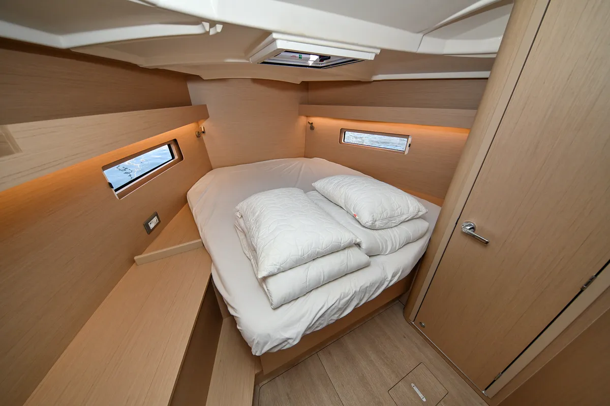 Cabin on Orion, a Beneteau Oceanis 40.1 sailboat at Zadar, Croatia