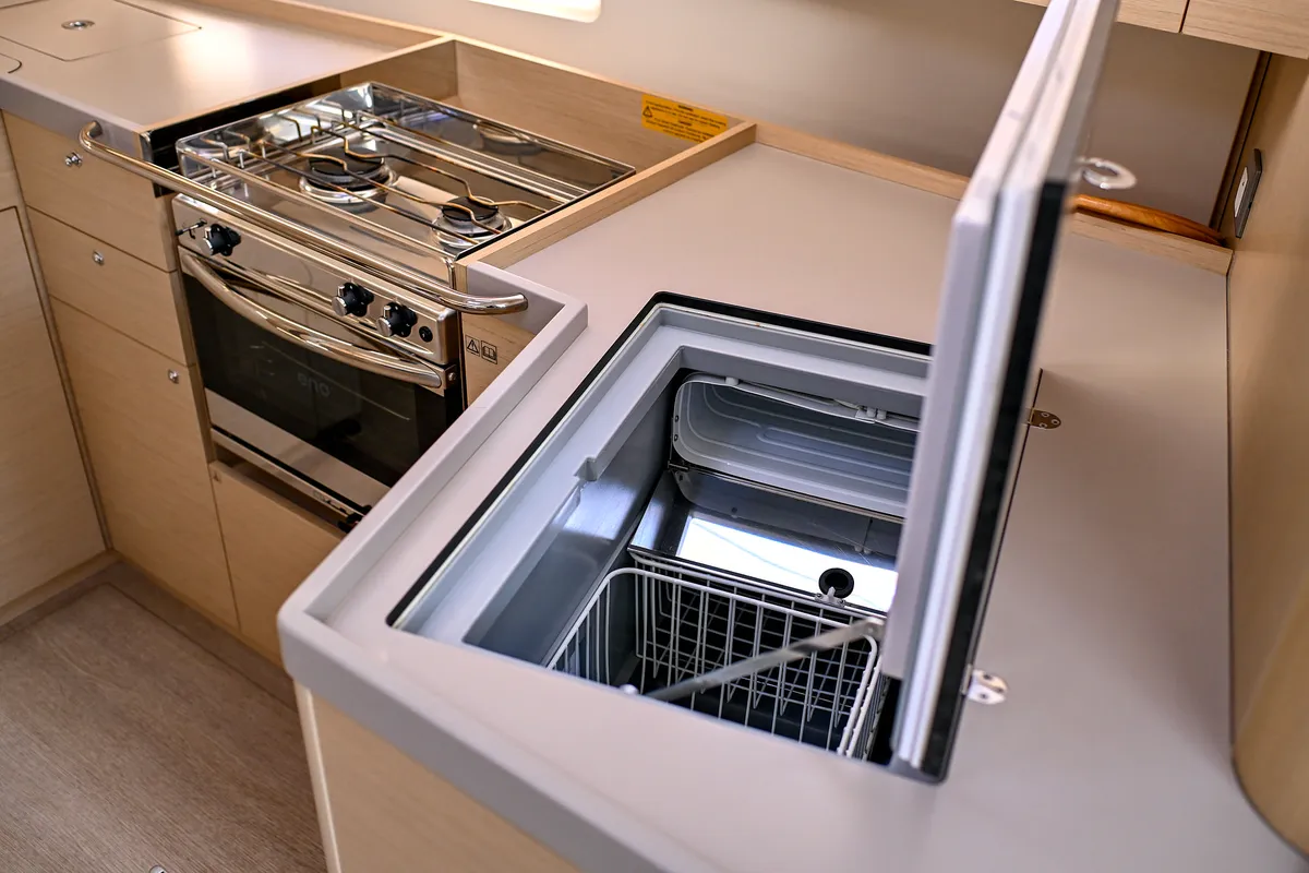 Galley of Orion, a Beneteau Oceanis 40.1 sailboat at Zadar, Croatia
