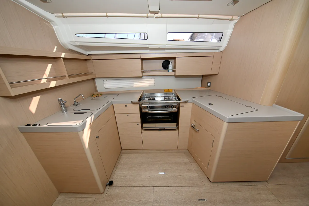 Galley of Orion, a Beneteau Oceanis 40.1 sailboat at Zadar, Croatia