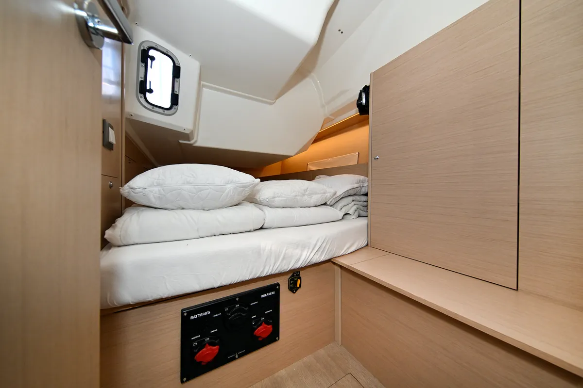 Cabin on Orion, a Beneteau Oceanis 40.1 sailboat at Zadar, Croatia