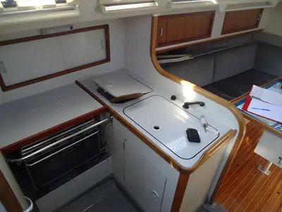 Head on B&B, a Dehler 34 sailboat at Biograd na Moru, Croatia