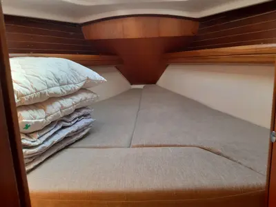 Cabin on Anja, a Elan 333 sailboat at Zadar, Croatia