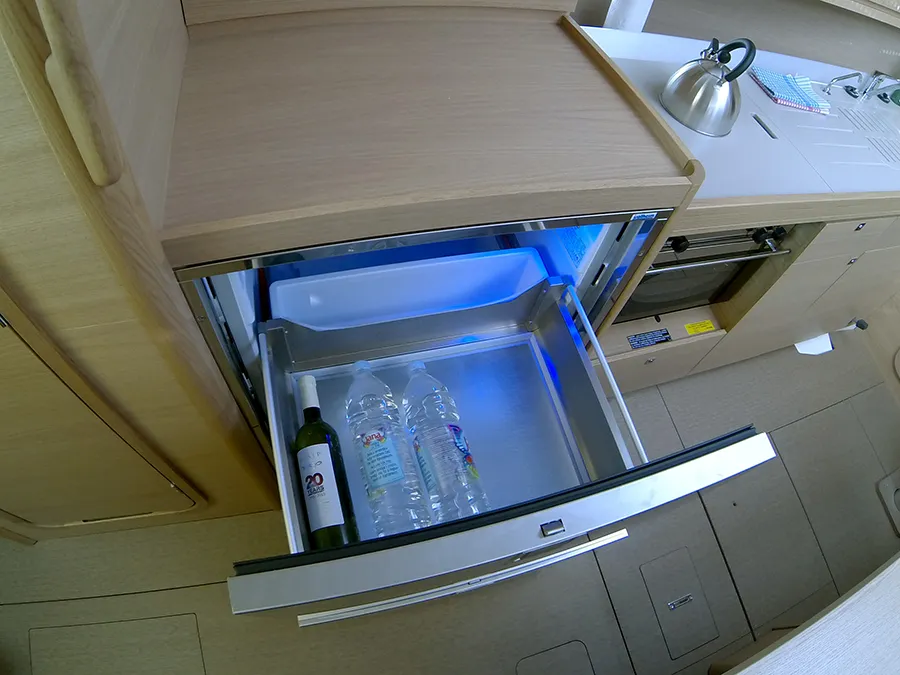 Galley of Major Tom, a Dufour 382 GL sailboat at Grad Šibenik, Croatia