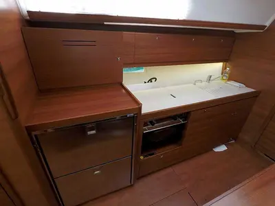 Galley of Major Tom, a Dufour 382 GL sailboat at Grad Šibenik, Croatia