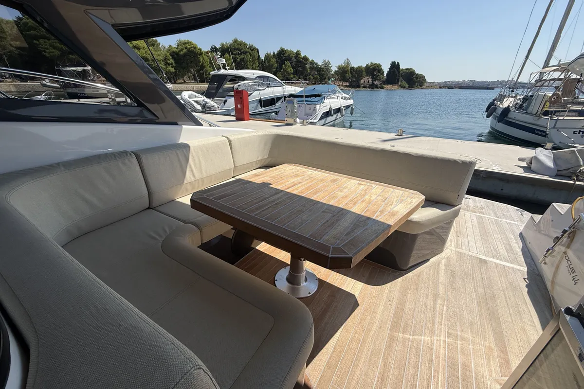 Pinoy, a Focus Power 44 motorboat at Pula, Croatia