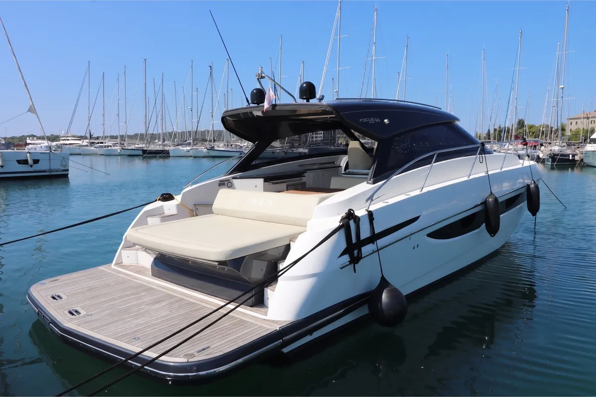 Pinoy, a Focus Power 44 motorboat at Pula, Croatia